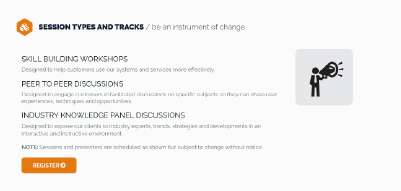 Session Type and Tracks Section